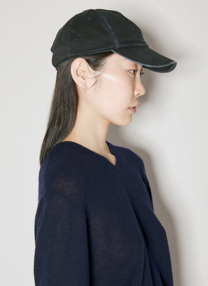 Saint Laurent Women Cassandre Denim Baseball Cap