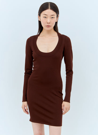 Saint Laurent Women Décolleté Knit Dress