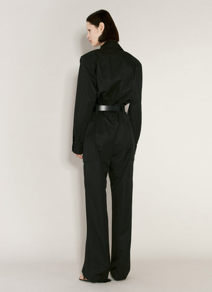 Saint Laurent Women Cotton Twill Jumpsuit