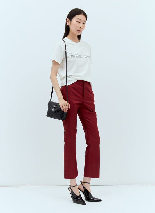 Saint Laurent Women Cotton Twill Pants