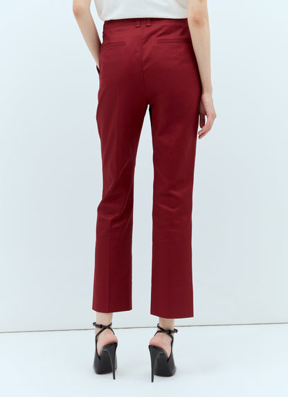 Saint Laurent Women Cotton Twill Pants