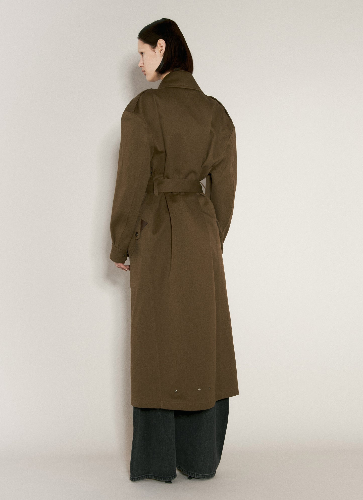 Saint Laurent Women Twill Trench Coat