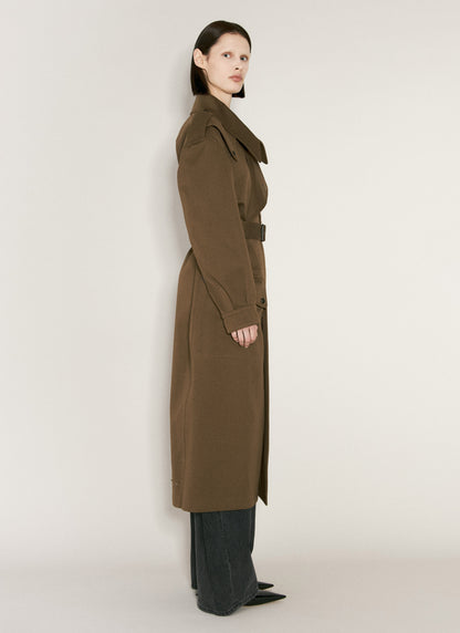 Saint Laurent Women Twill Trench Coat