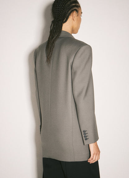 Saint Laurent Women Wool Gabardine Blazer