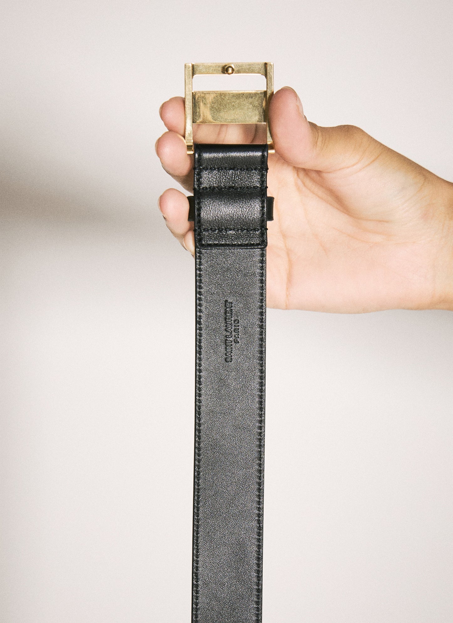 Saint Laurent Women Gio Leather Belt