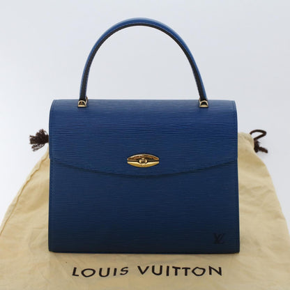 LOUIS VUITTON Epi Malesherbes Hand Bag Blue M52375 LV Auth tb794