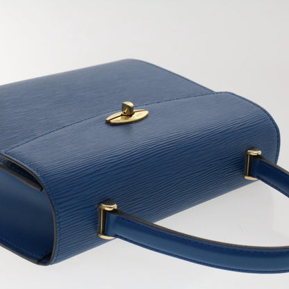 LOUIS VUITTON Epi Malesherbes Hand Bag Blue M52375 LV Auth tb794