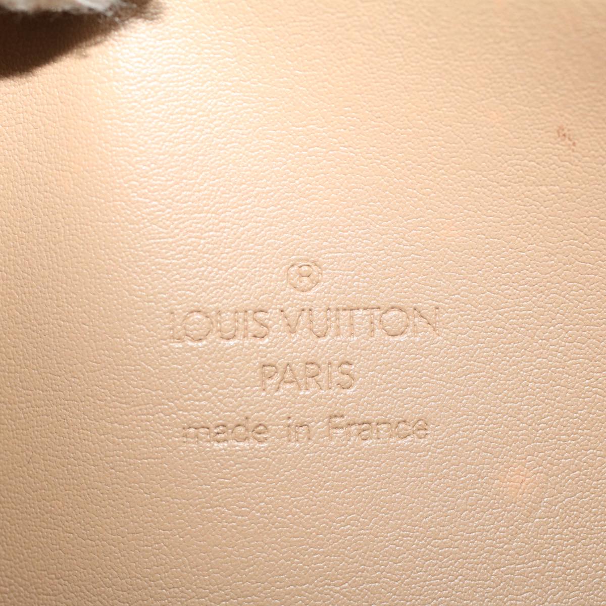 LOUIS VUITTON Monogram Vernis Bedford Hand Bag Noisette M91329 LV Auth tb800