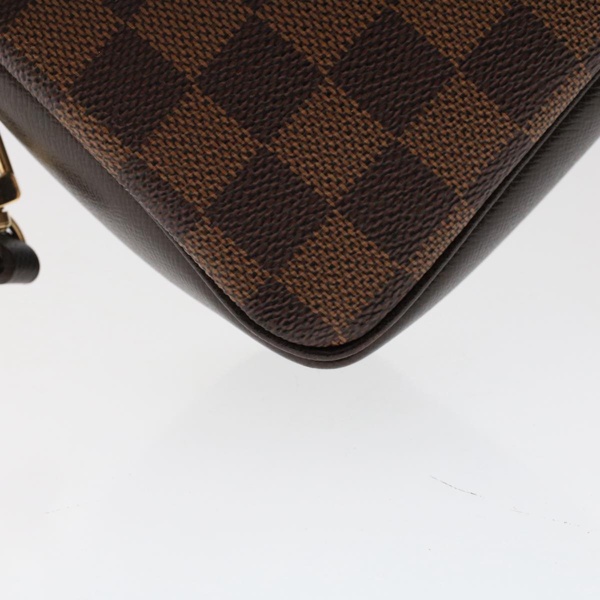 LOUIS VUITTON Damier Ebene Trousse Makeup Pouch N51982 LV Auth tb801