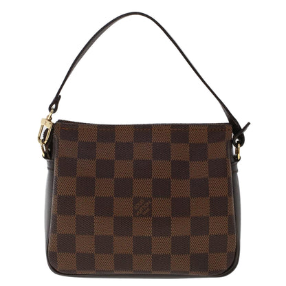 LOUIS VUITTON Damier Ebene Trousse Makeup Pouch N51982 LV Auth tb801