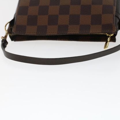 LOUIS VUITTON Damier Ebene Trousse Makeup Pouch N51982 LV Auth tb801