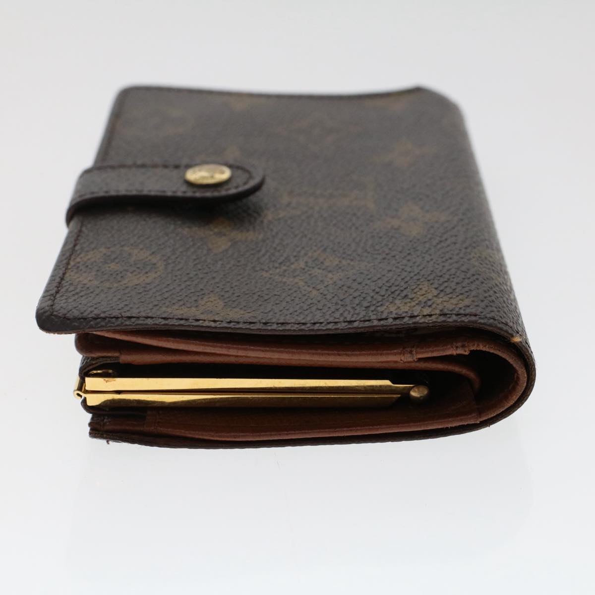 LOUIS VUITTON Monogram Porte Monnaie Billets Viennois Wallet M61663 Auth tb807