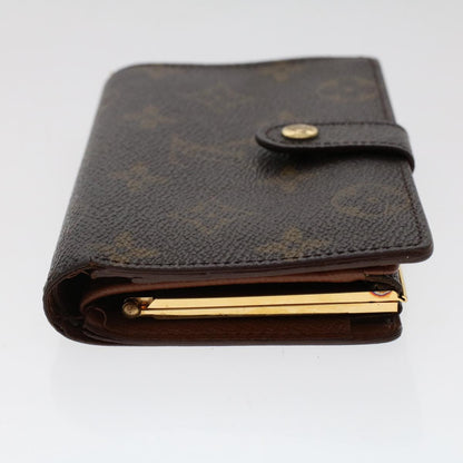 LOUIS VUITTON Monogram Porte Monnaie Billets Viennois Wallet M61663 Auth tb807