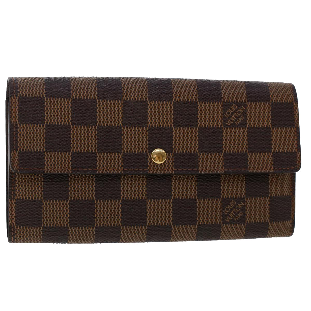 LOUIS VUITTON Damier Ebene Pochette Porte Monnaie Credit N61724 LV Auth tb814