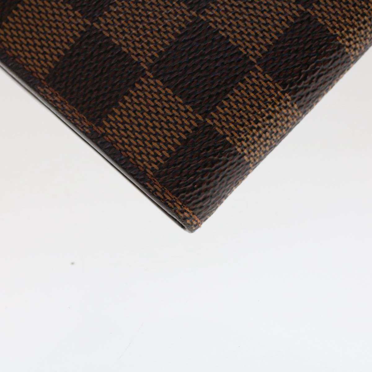 LOUIS VUITTON Damier Ebene Pochette Porte Monnaie Credit N61724 LV Auth tb814