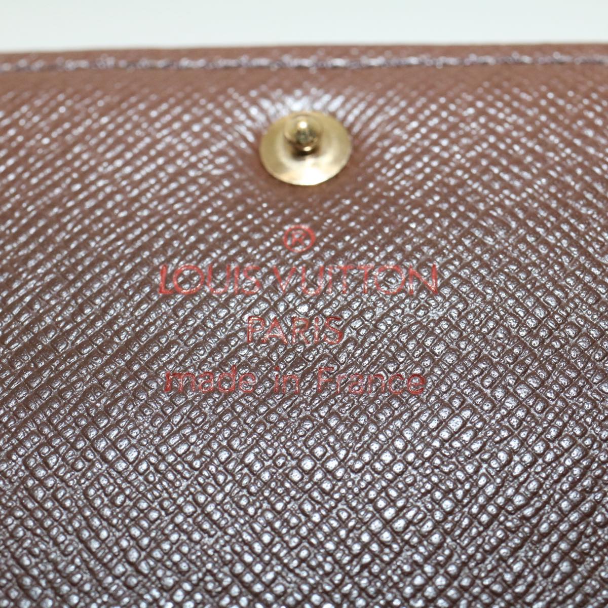 LOUIS VUITTON Damier Ebene Pochette Porte Monnaie Credit N61724 LV Auth tb814