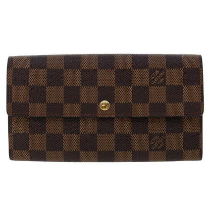 LOUIS VUITTON Damier Ebene Pochette Porte Monnaie Credit N61724 LV Auth tb814