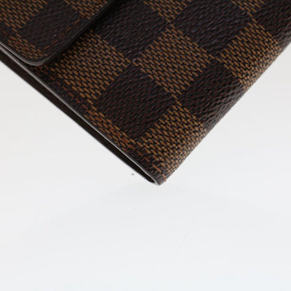 LOUIS VUITTON Damier Ebene Pochette Porte Monnaie Credit N61724 LV Auth tb814