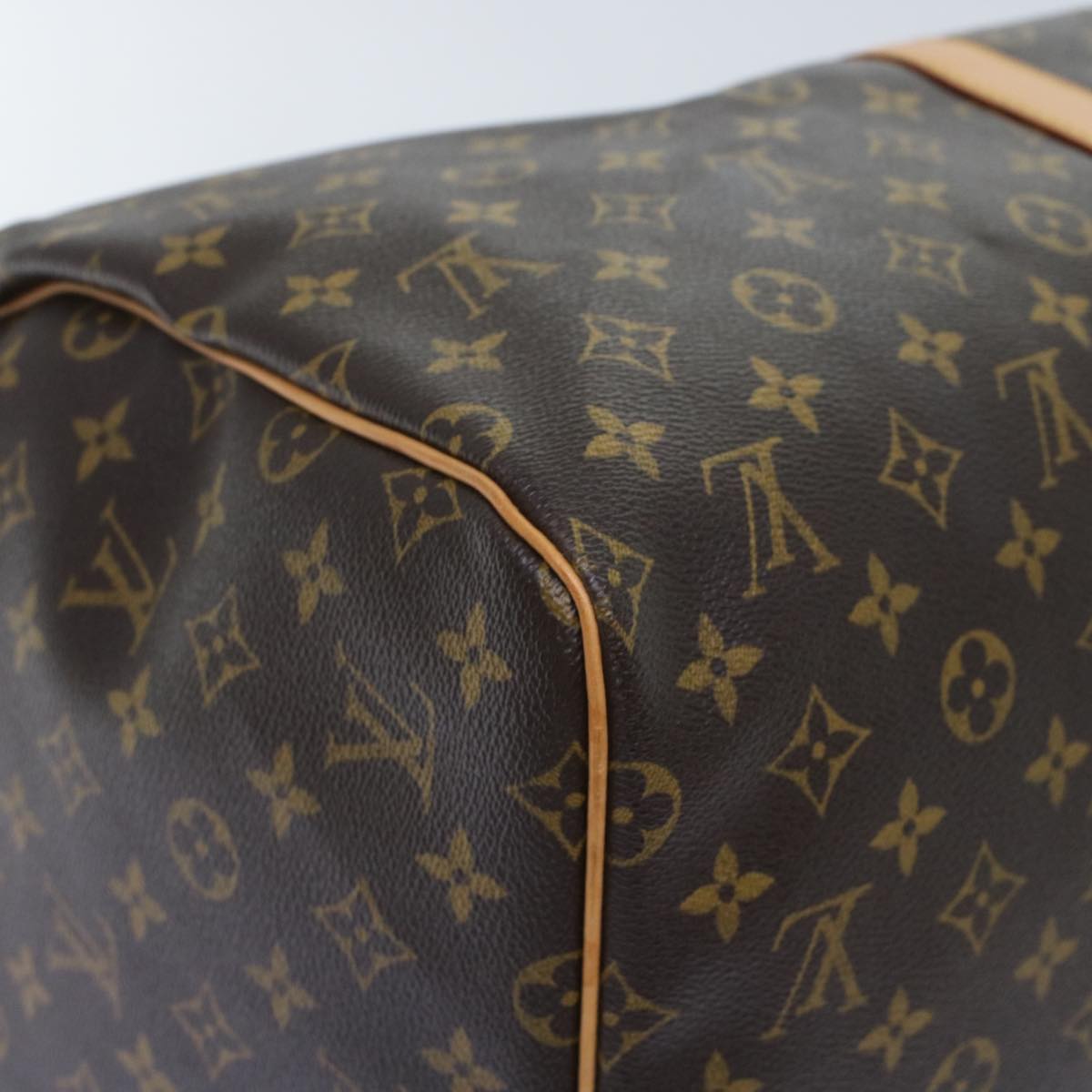 LOUIS VUITTON Monogram Keepall 55 Boston Bag M41424 LV Auth tb819