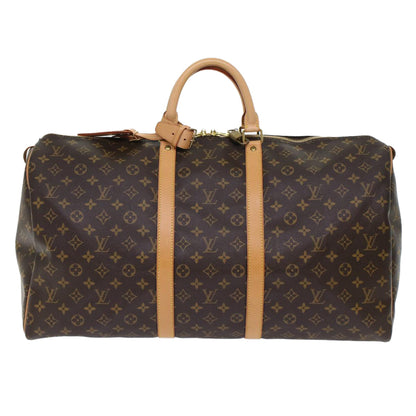 LOUIS VUITTON Monogram Keepall 55 Boston Bag M41424 LV Auth tb819