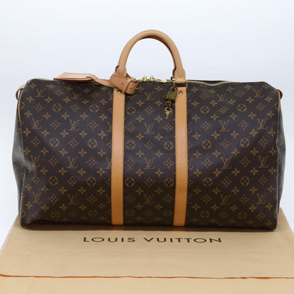 LOUIS VUITTON Monogram Keepall 55 Boston Bag M41424 LV Auth tb819