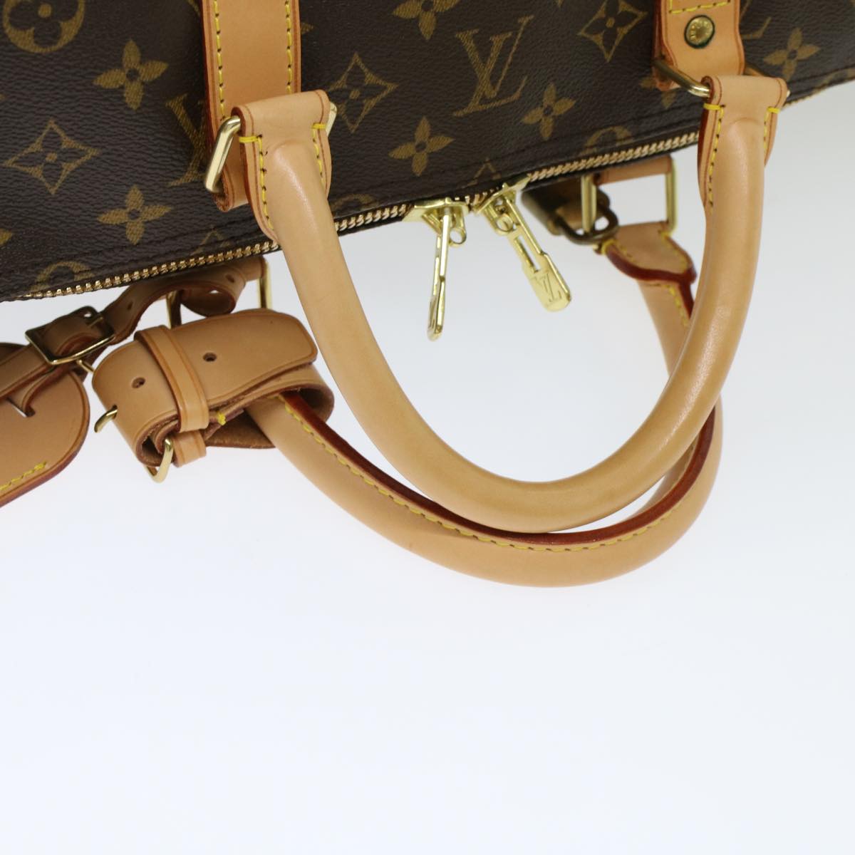 LOUIS VUITTON Monogram Keepall 55 Boston Bag M41424 LV Auth tb819