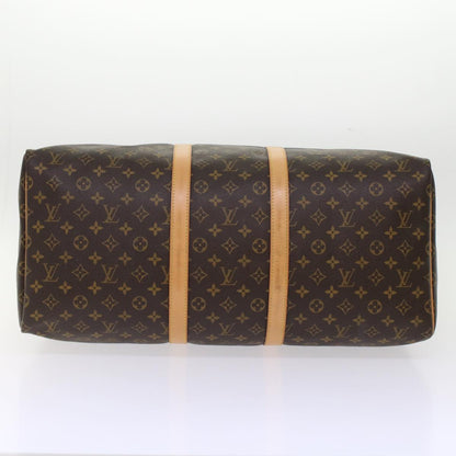 LOUIS VUITTON Monogram Keepall 55 Boston Bag M41424 LV Auth tb819