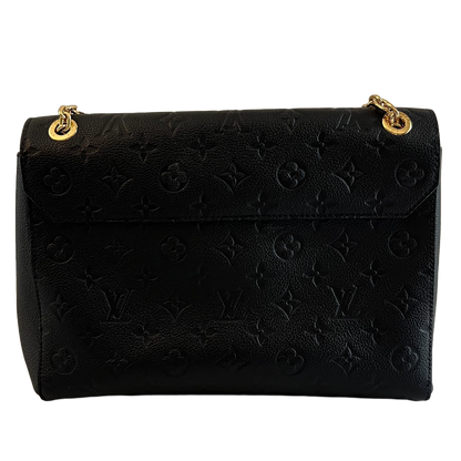 Louis Vuitton Vavin MM, Black Empreinte Leather