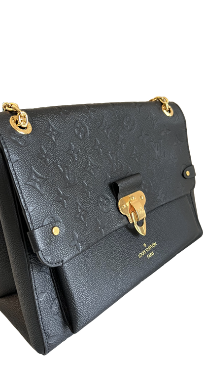 Louis Vuitton Vavin MM, Black Empreinte Leather