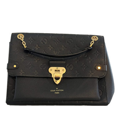 Louis Vuitton Vavin MM, Black Empreinte Leather