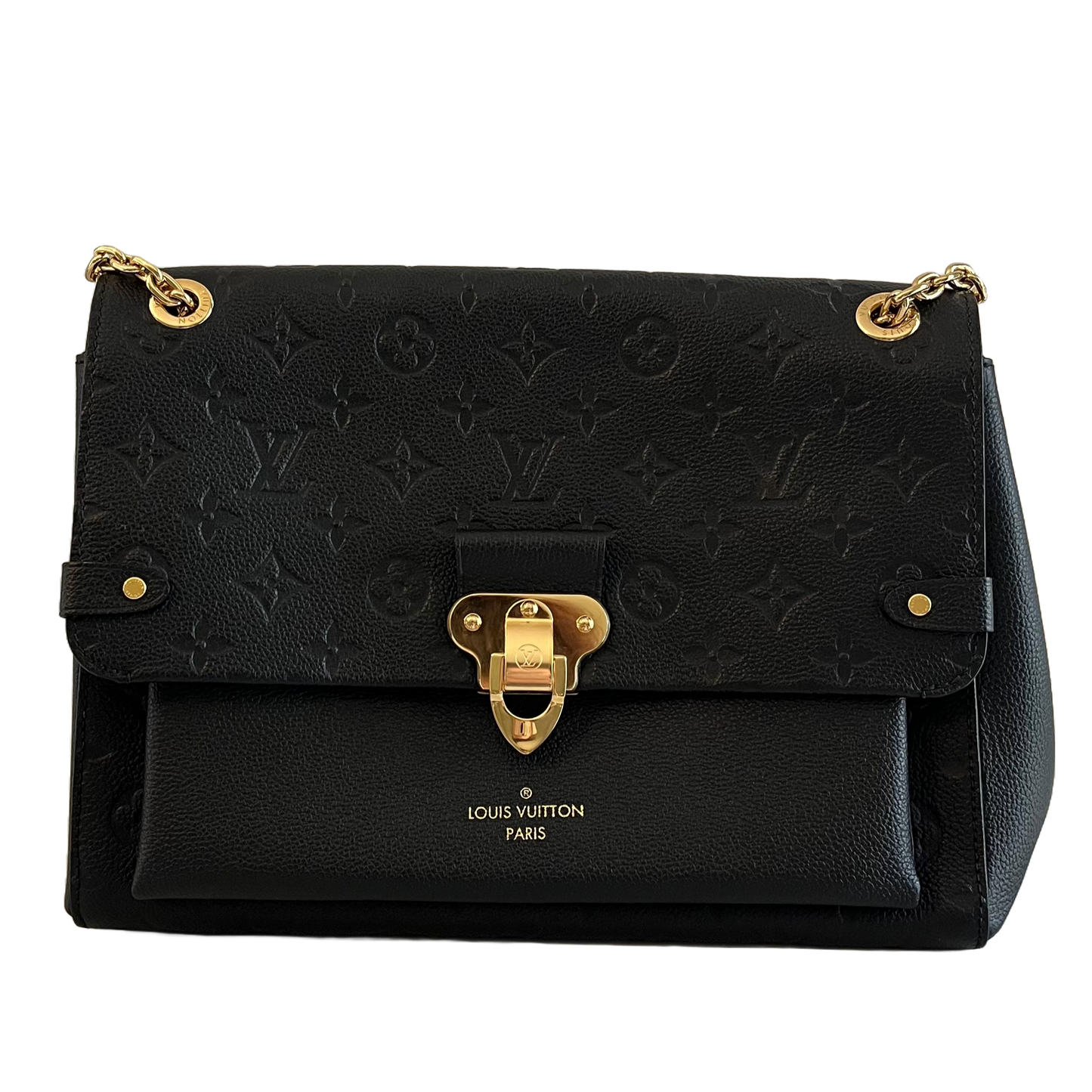 Louis Vuitton Vavin MM, Black Empreinte Leather