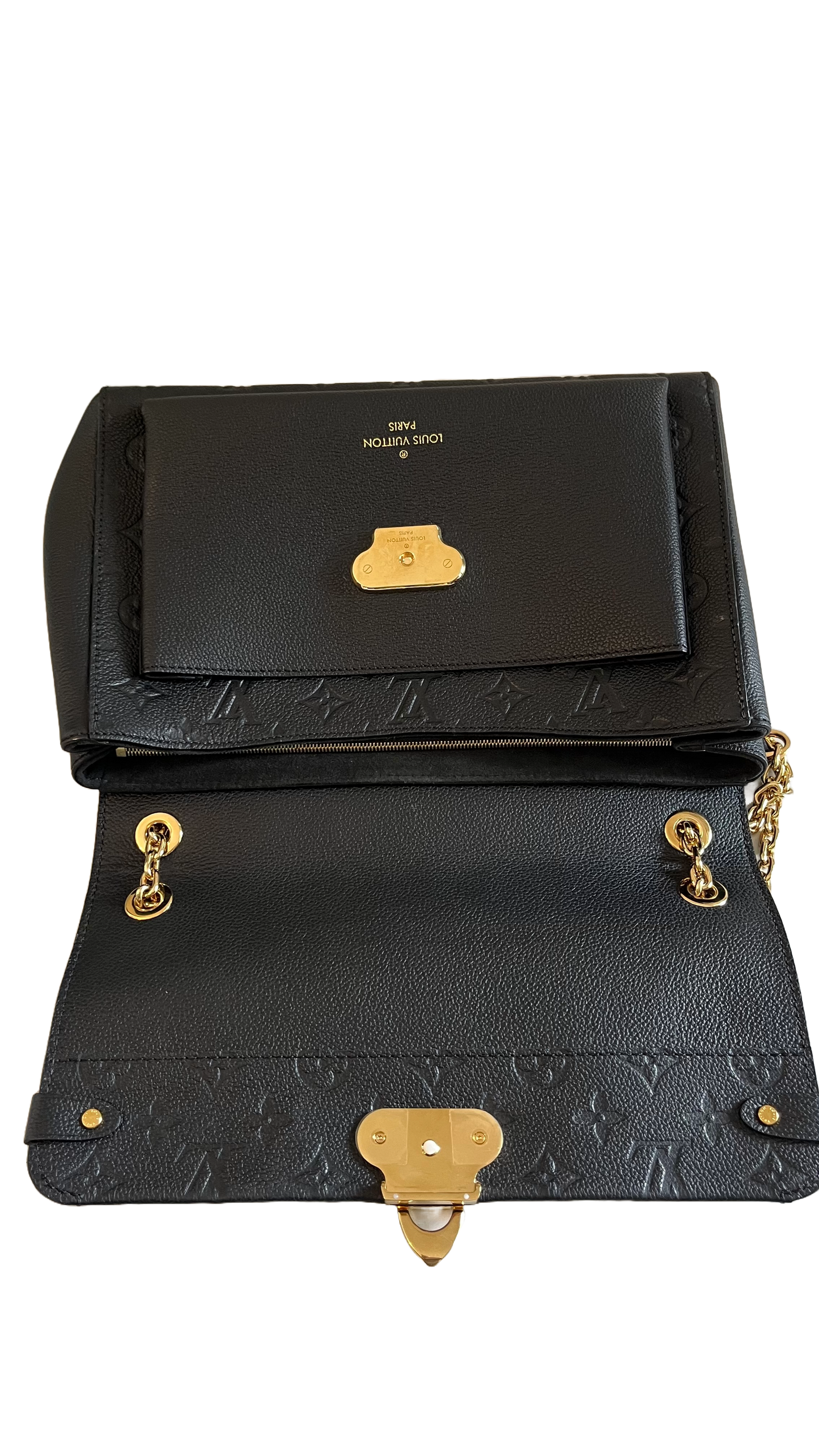 Louis Vuitton Vavin MM, Black Empreinte Leather