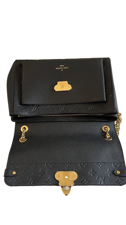 Louis Vuitton Vavin MM, Black Empreinte Leather