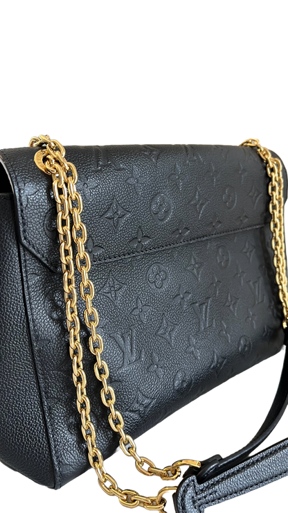 Louis Vuitton Vavin MM, Black Empreinte Leather