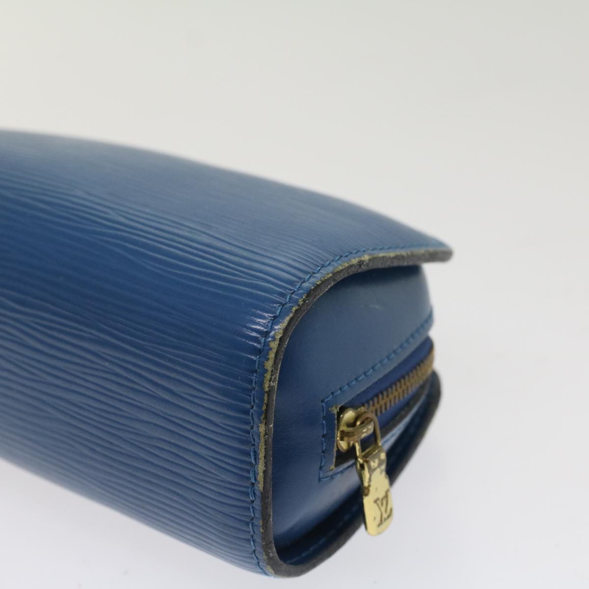 LOUIS VUITTON Epi Dauphine PM Pouch Blue M48445 LV Auth th3874