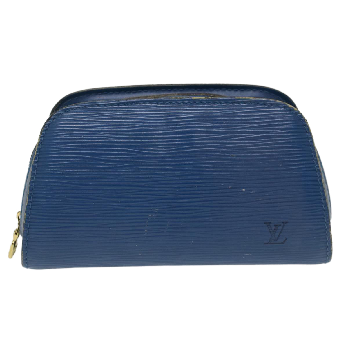 LOUIS VUITTON Epi Dauphine PM Pouch Blue M48445 LV Auth th3874