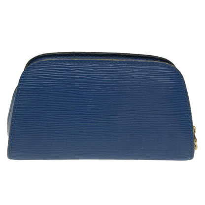 LOUIS VUITTON Epi Dauphine PM Pouch Blue M48445 LV Auth th3874