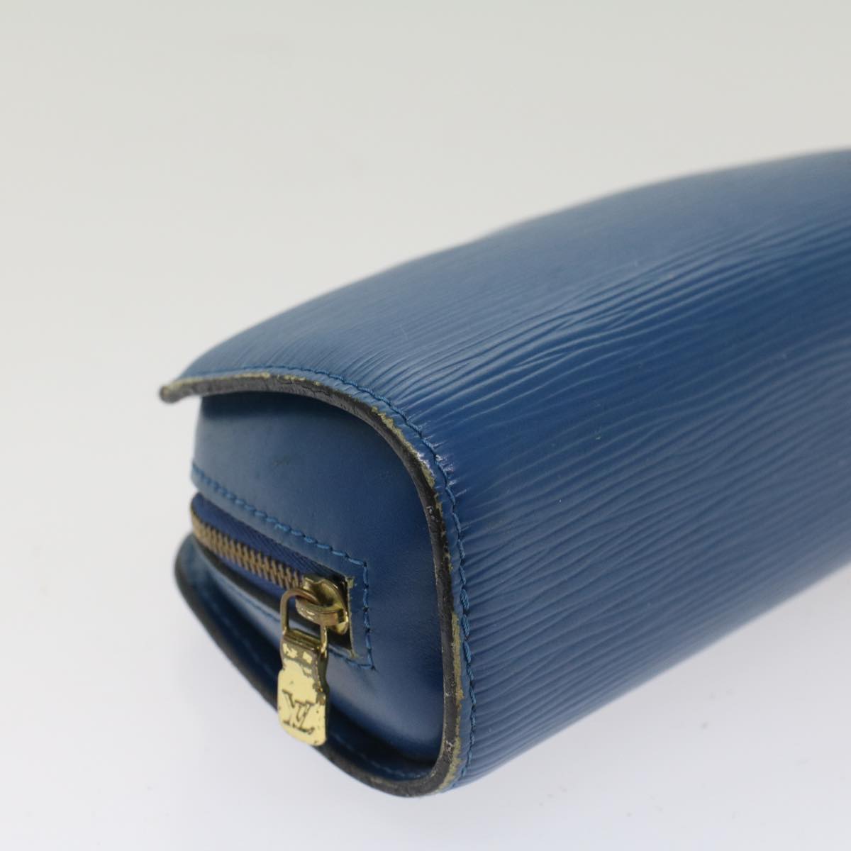 LOUIS VUITTON Epi Dauphine PM Pouch Blue M48445 LV Auth th3874