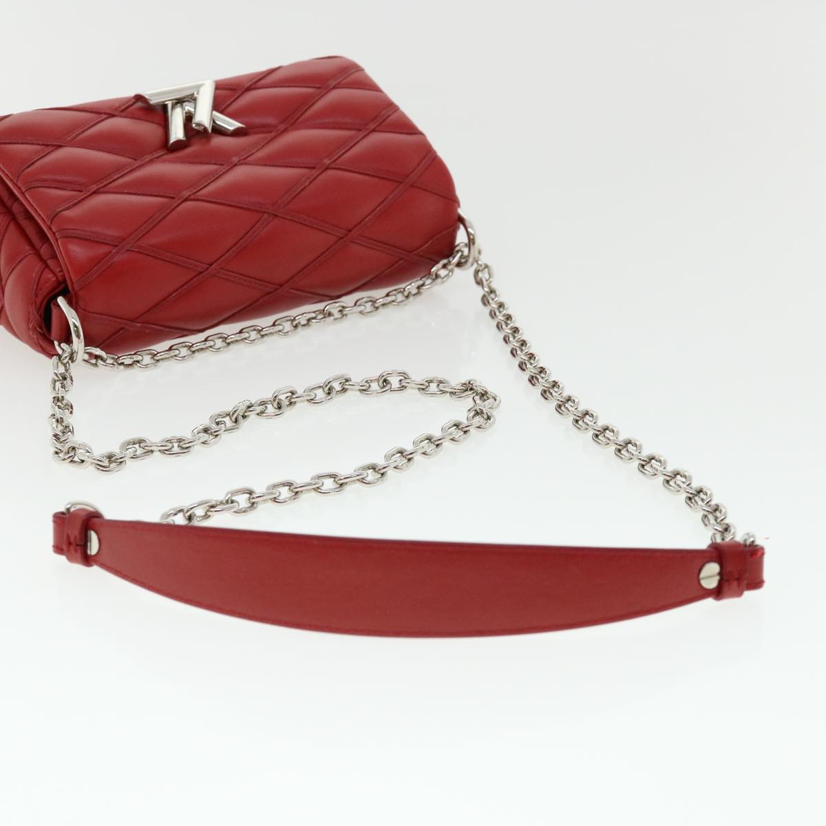 LOUIS VUITTON Martage GO-14MINI Chain Shoulder Bag Red M51000 LV  25727A