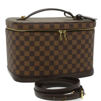 LOUIS VUITTON Damier Ebene Nice Hand Bag SPO 2way N47280 LV  32758