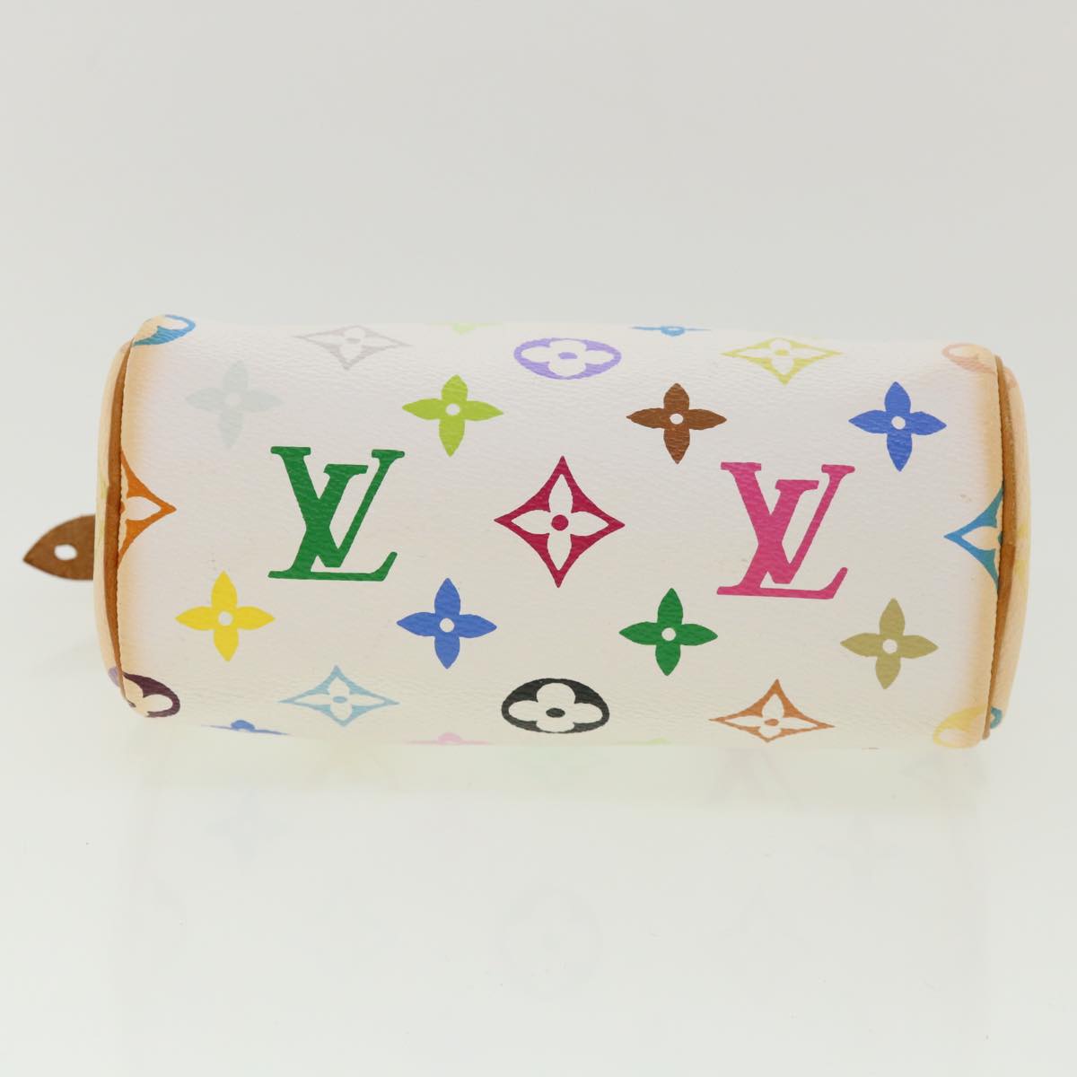 LOUIS VUITTON Monogram Multicolor Mini Speedy Hand Bag White M92645 Auth am1710g