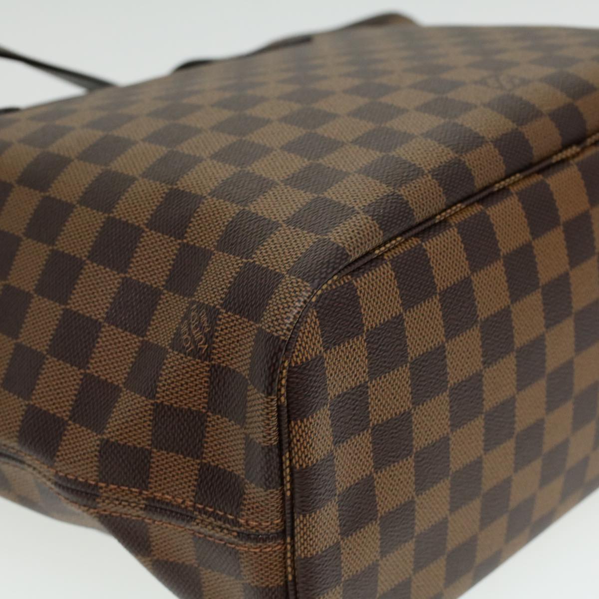 LOUIS VUITTON Damier Ebene Neverfull MM Tote Bag N51105 LV  tp543A