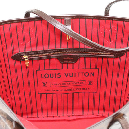 LOUIS VUITTON Damier Ebene Neverfull MM Tote Bag N51105 LV  tp543A