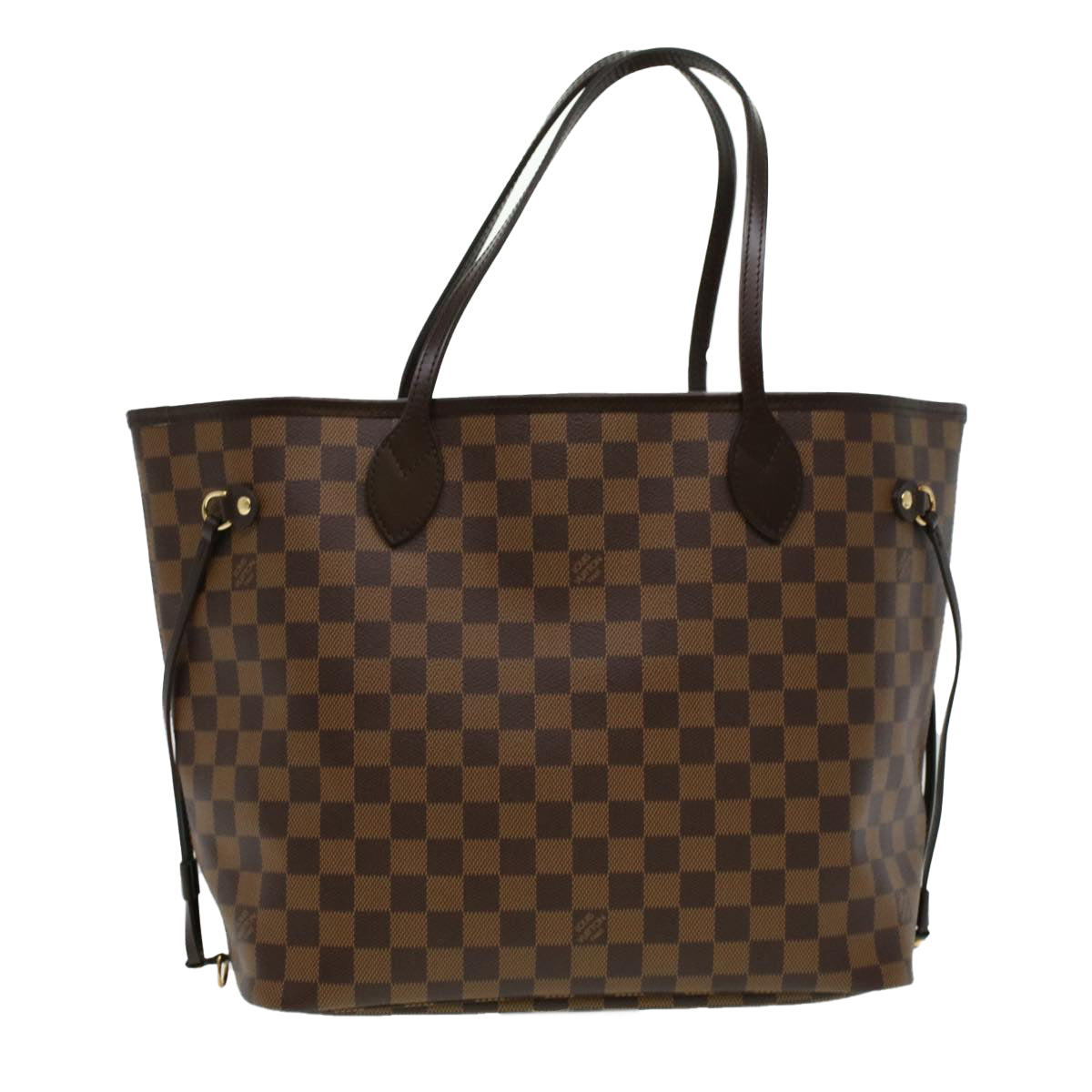 LOUIS VUITTON Damier Ebene Neverfull MM Tote Bag N51105 LV  tp543A