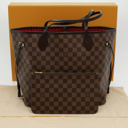 LOUIS VUITTON Damier Ebene Neverfull MM Tote Bag N51105 LV  tp543A