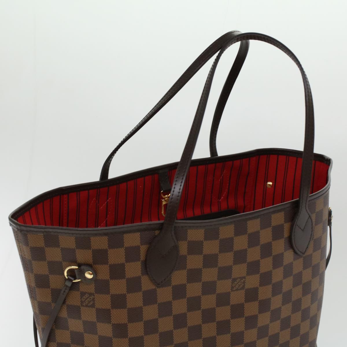 LOUIS VUITTON Damier Ebene Neverfull MM Tote Bag N51105 LV  tp543A