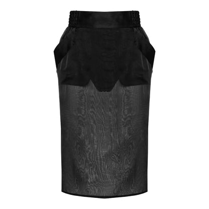 Saint Laurent Women Silk Muslin Pencil Skirt