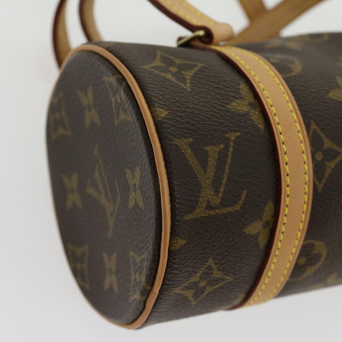 LOUIS VUITTON Monogram Papillon 19 Hand Bag M51389 LV  yk4702A