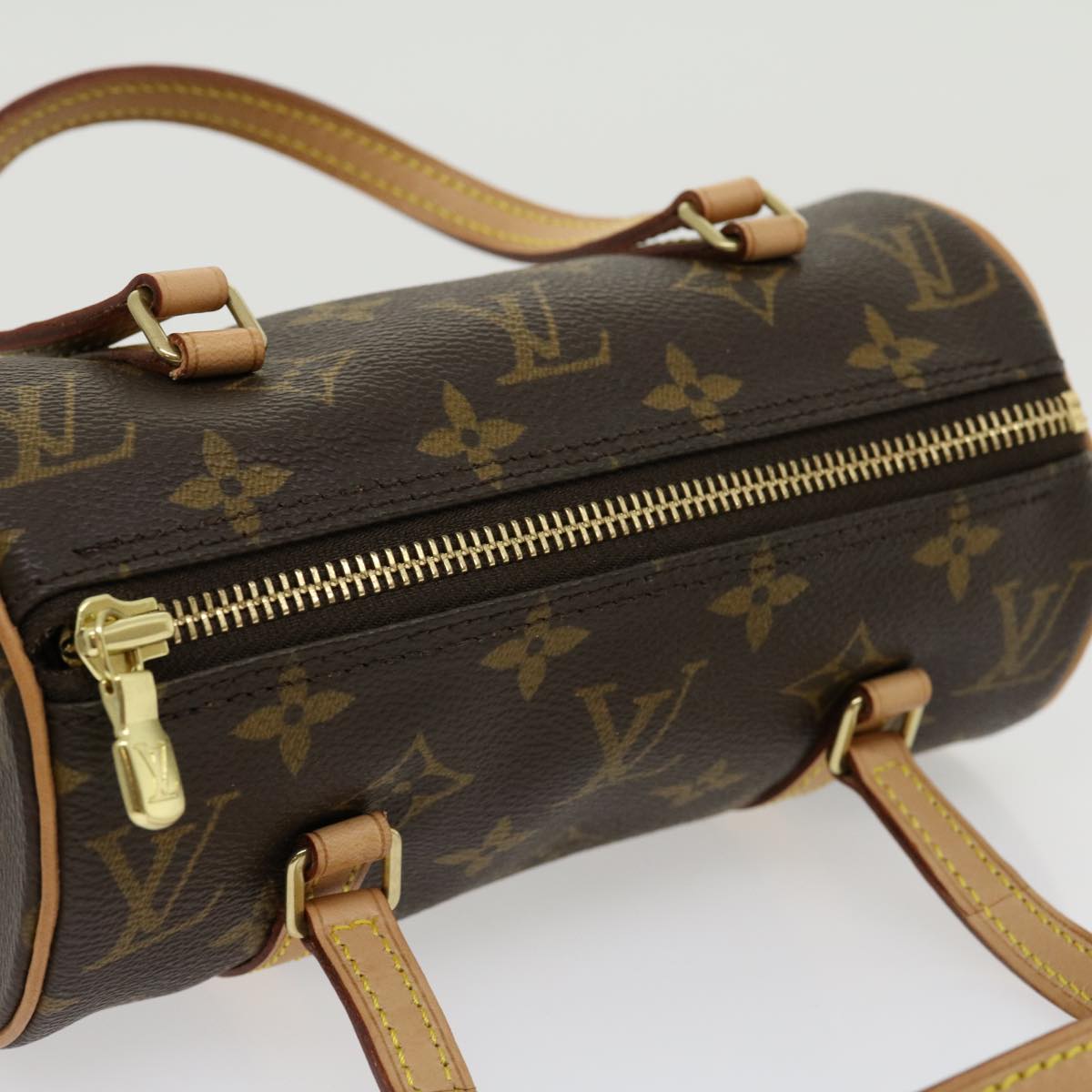 LOUIS VUITTON Monogram Papillon 19 Hand Bag M51389 LV  yk4702A