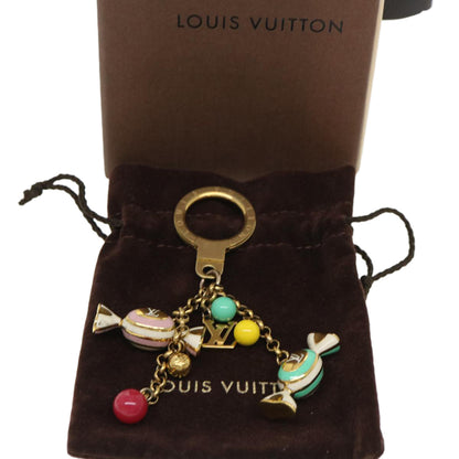 LOUIS VUITTON Porte Cles Delice Candy Key Holder Gold M65999 LV Auth yk6358